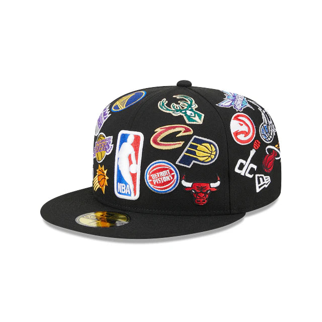 NBA All Over Logo 59FIFTY Cerrada