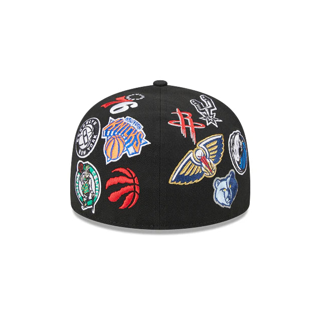 NBA All Over Logo 59FIFTY Cerrada