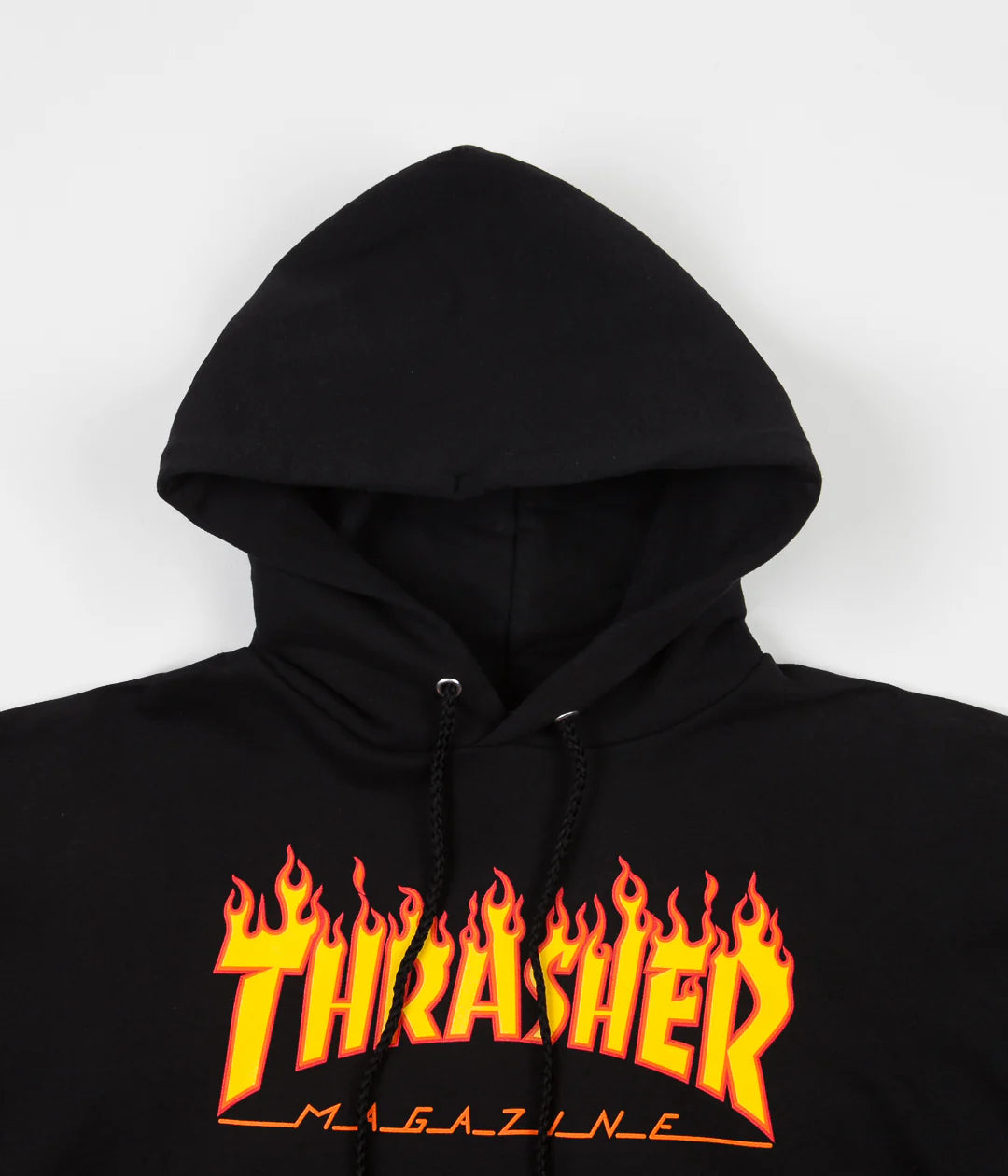 Thrasher - Polerón Canguro Flame Logo Black