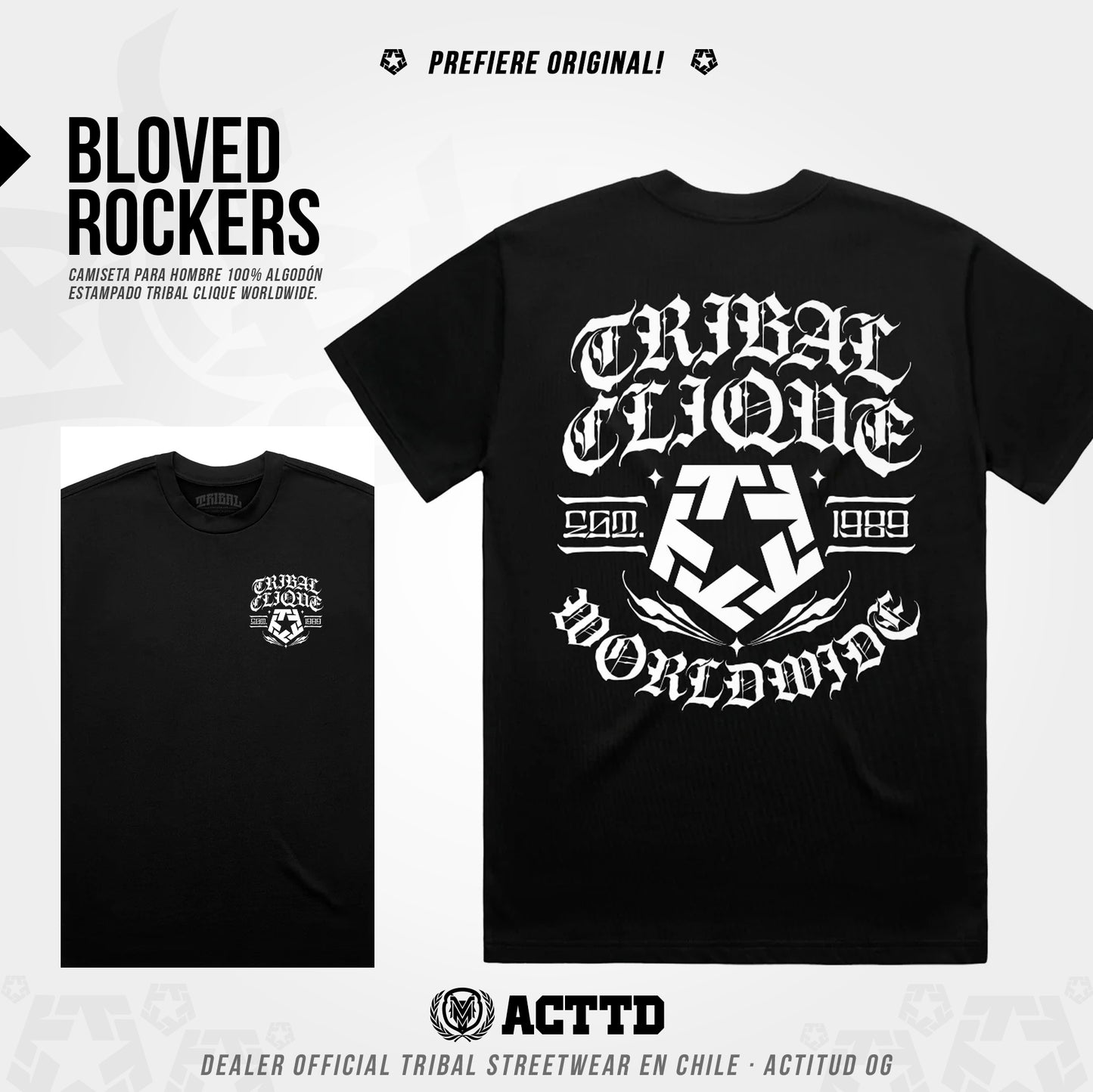 Polera BLOVED ROCKERS By Tribal Gear