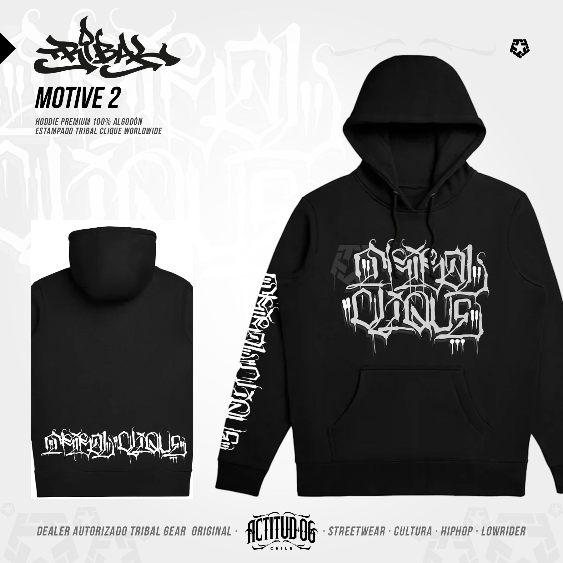 MOTIVE 2 - Hoodie Poleron Capucha
