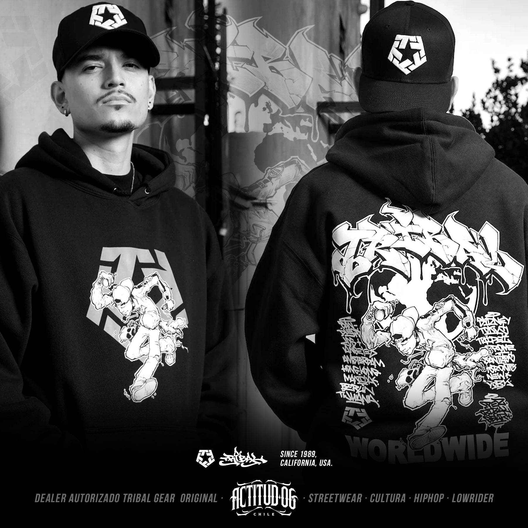 WORLDWIDE PUNK - Hoodie Poleron Capucha