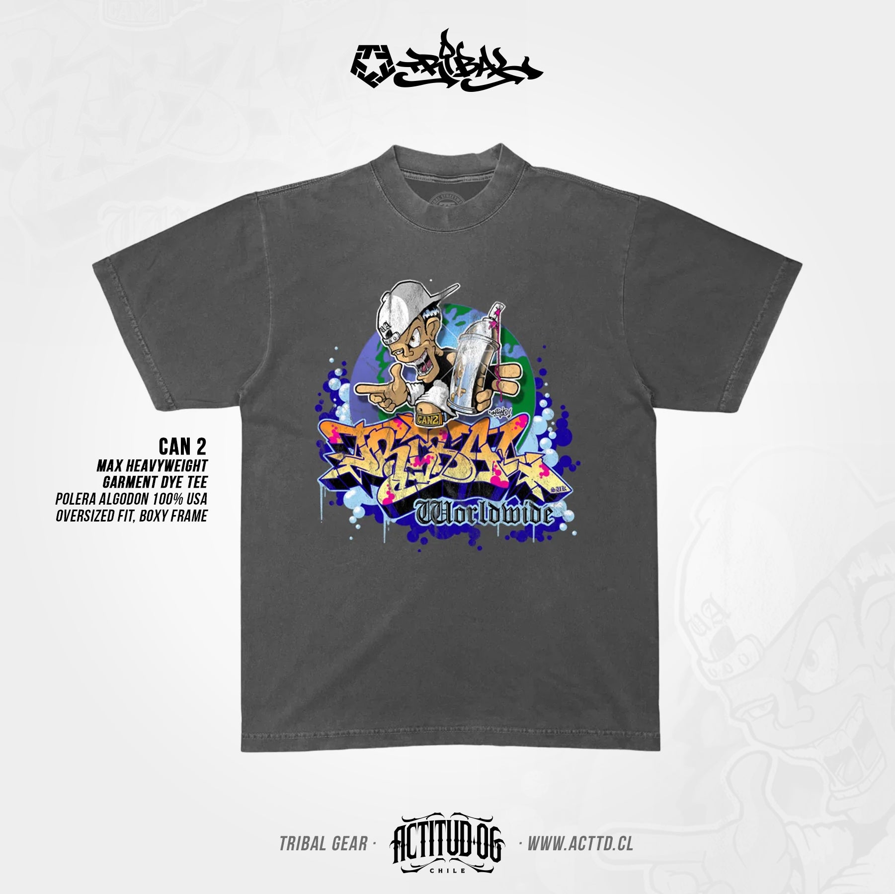 Can2 DISTRESSED CLASSICS Men's tee By Tribal Gear