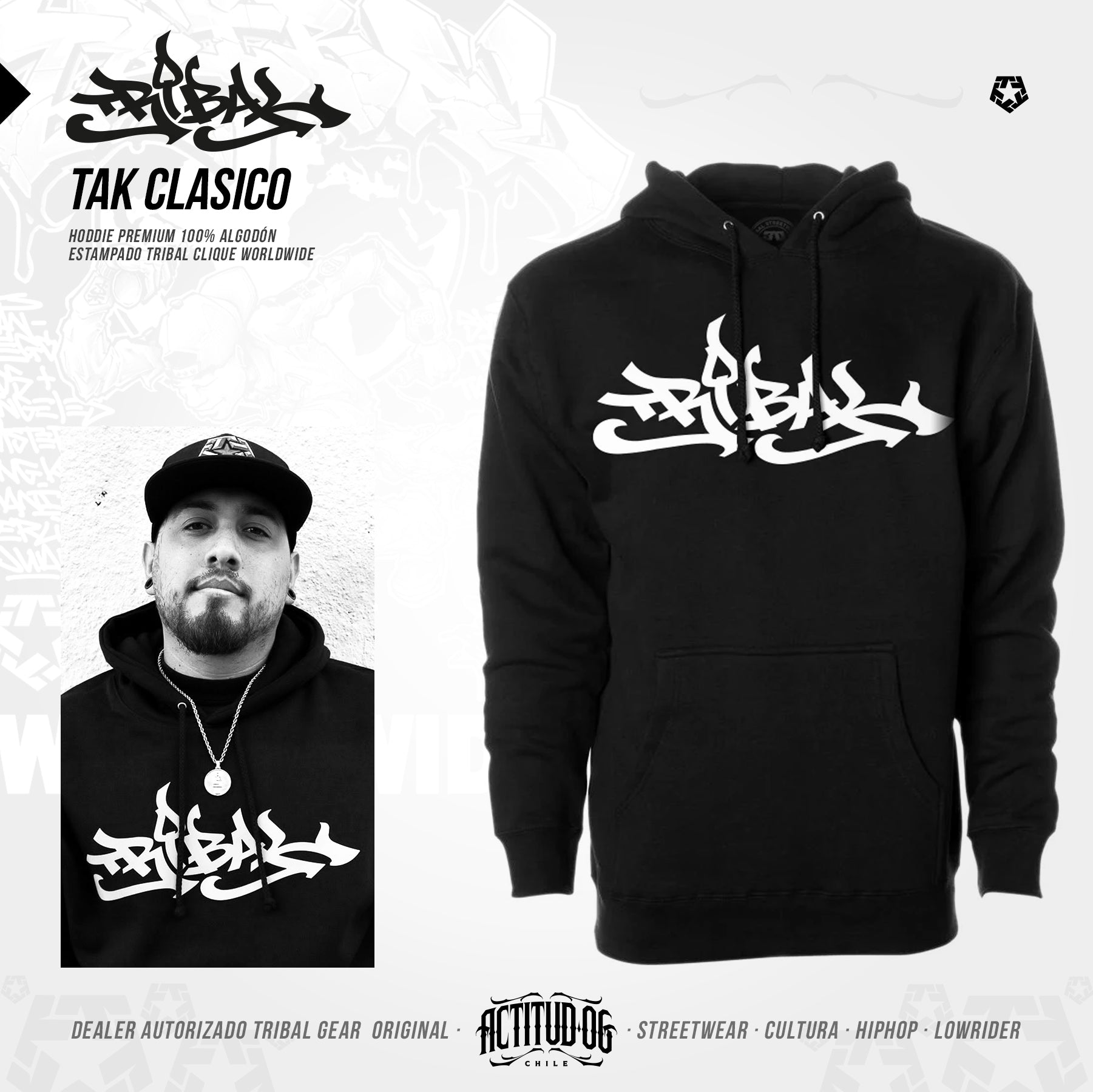 TAK CLASICO - Hoodie Poleron Capucha